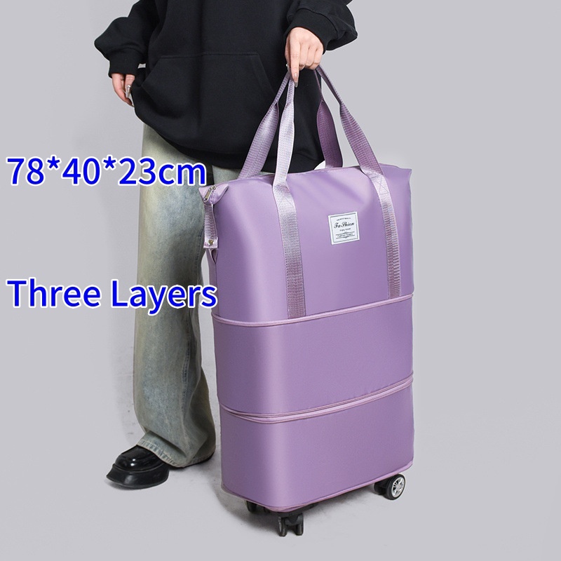 78 40 23cm Folding Bag Travel Waterproof Travel Laggage With Wheel High Quality Luggage Travel Bag Travel Tote Bag For Women Large