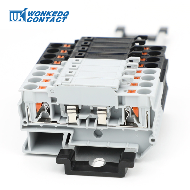 PTC4HESI Fuse Modular Terminal Block Pushin Connector Disconnect