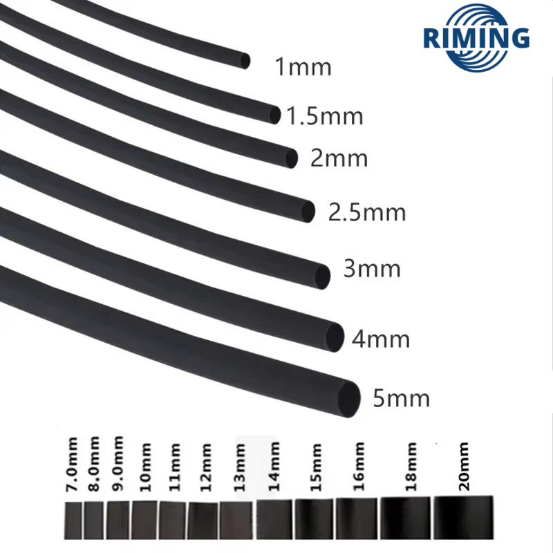 1 METER  PHOENIX 2:1 1/1.5/2/3/4/6/7/8/10 MM Black Heat Shrink Heatshrink Tubing Tube Sleeving Wrap Wire I.103983895