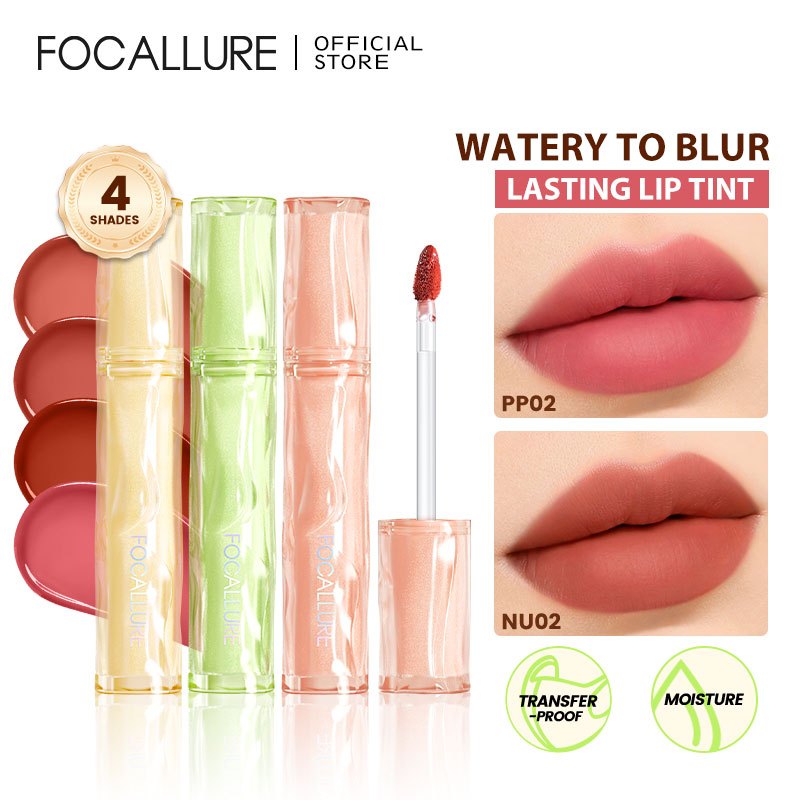 FOCALLURE Pro-ink Watery Lip Tint Long Wear Moisture Lightweight Stain ...