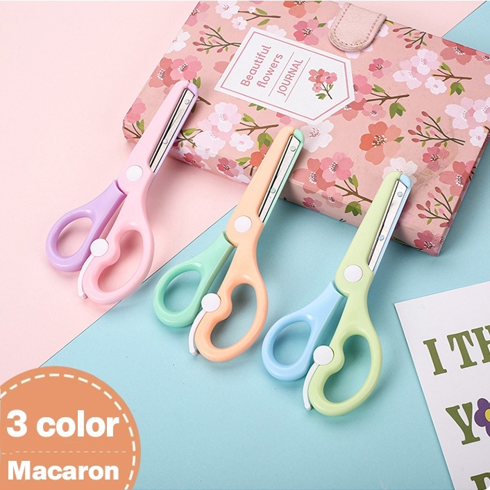 Student Safety Scissors Round Head design Children's Plastic Scissors ...