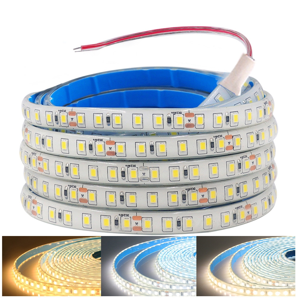 LED Strip 2835 12V Light Adhesive Tape with 2-pin Wire/ DC Plug 120 ...