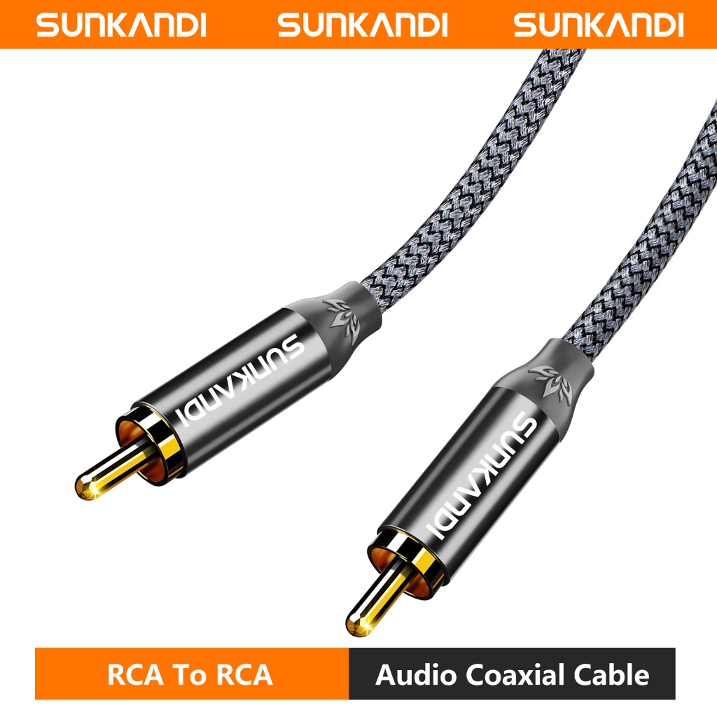SUNKANDI RCA Coaxial Audio cable/Video Cable male to male High Fidelity ...