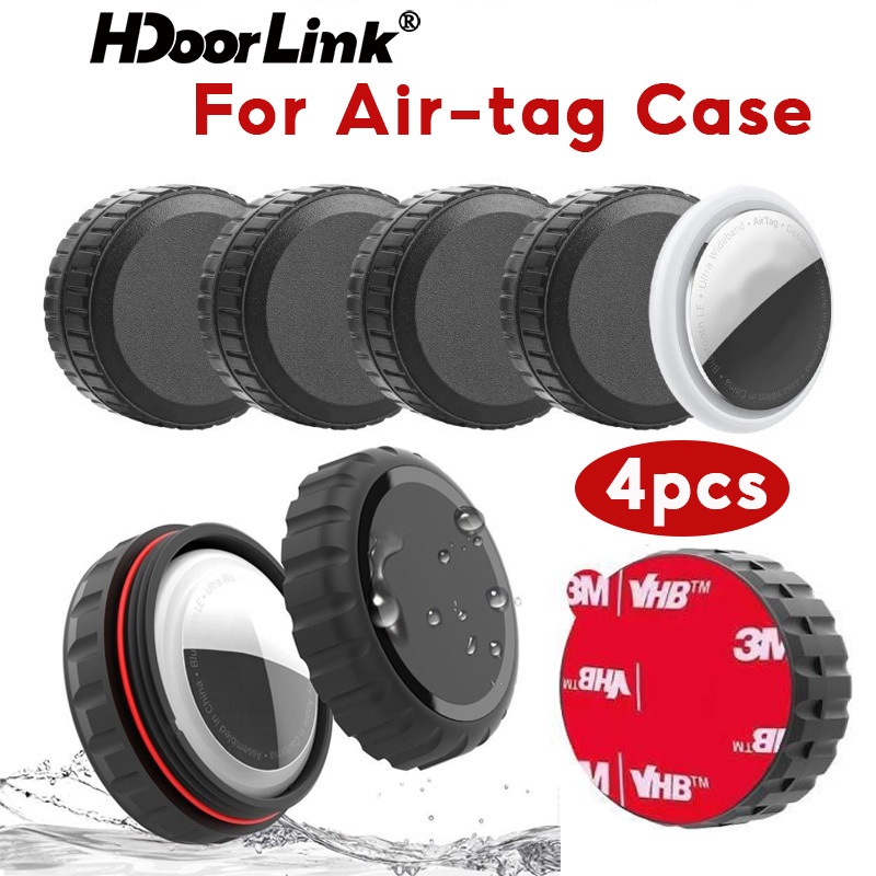 HdoorLink 4pcs Air-tag Case Waterproof Case For A-ple Air-Tag Case ...