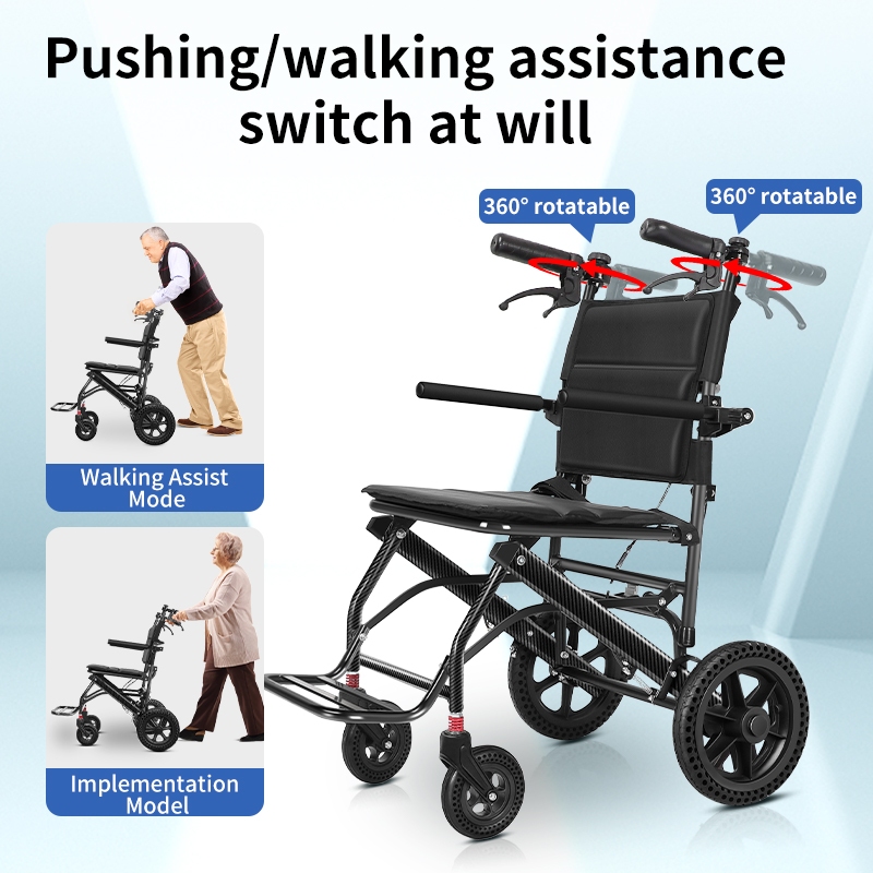 ZIIVIEVS 3-in-1 Walker for Seniors Lightweight Rollator Mobility Aid ...