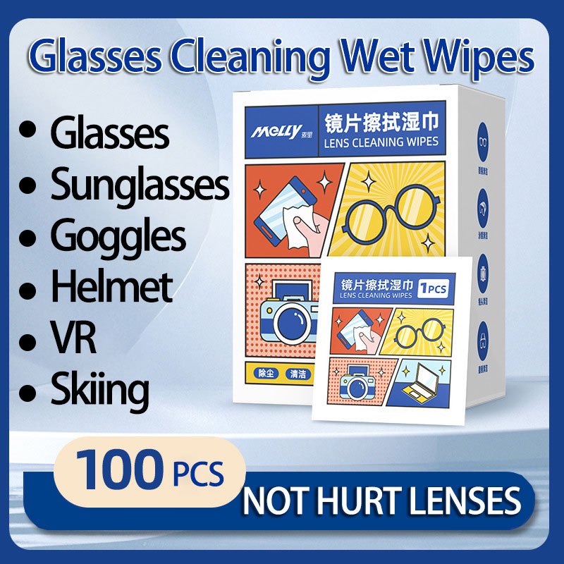 Japan 100 Pcs Disposable Eyeglasses Cloth Lens Cleaning Cloth Anti Fog ...