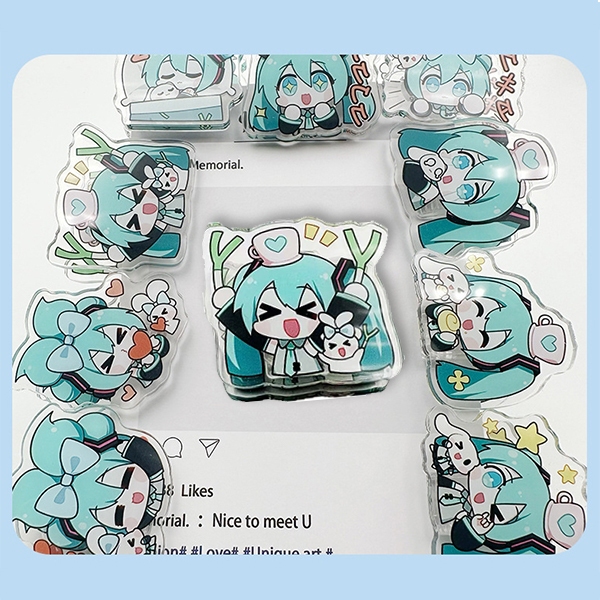 Hatsune Miku Cute Cartoon Folder Acrylic Folder Handbook Folder ...