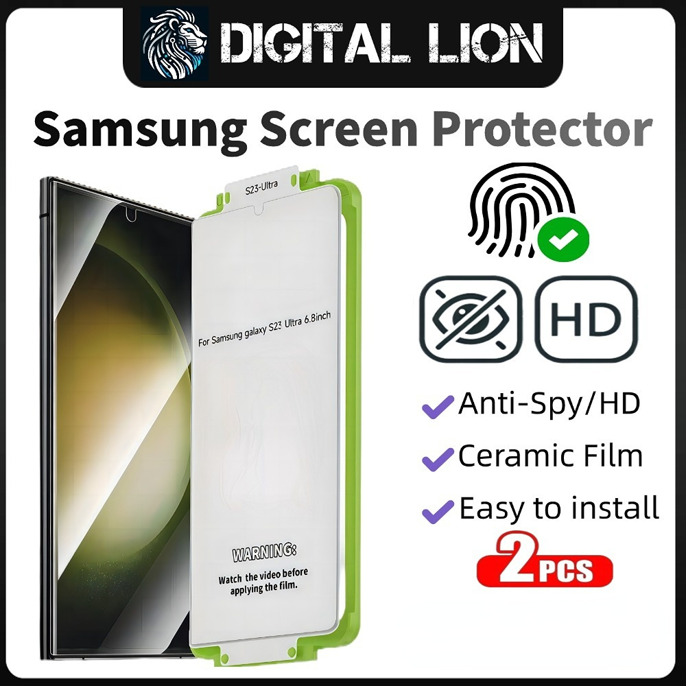 2PCS HD Clear Privacy Soft Hydrogel Film [Ceramic film] for Samsung S24