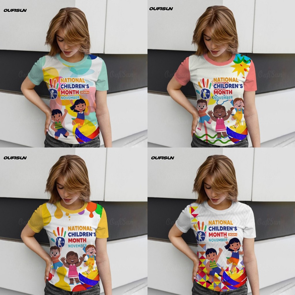 National Children's Month November Shirt Sublimation Shirt male Female ...