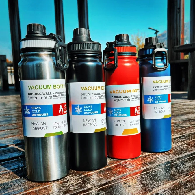 Thermos Flask Double Wall Vacuum Sport Water Bottle Tumbler Stainless