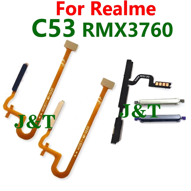 For OPPO Realme C53 RMX3760 Home Button Fingerprint Scanner Sensor ...
