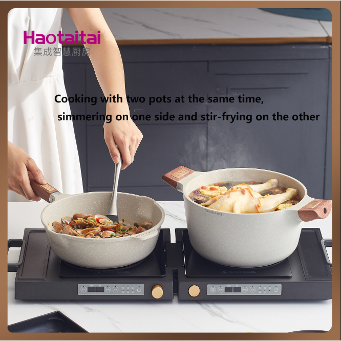 Haitaitai Dualhead induction cooker, multifunctional home electric