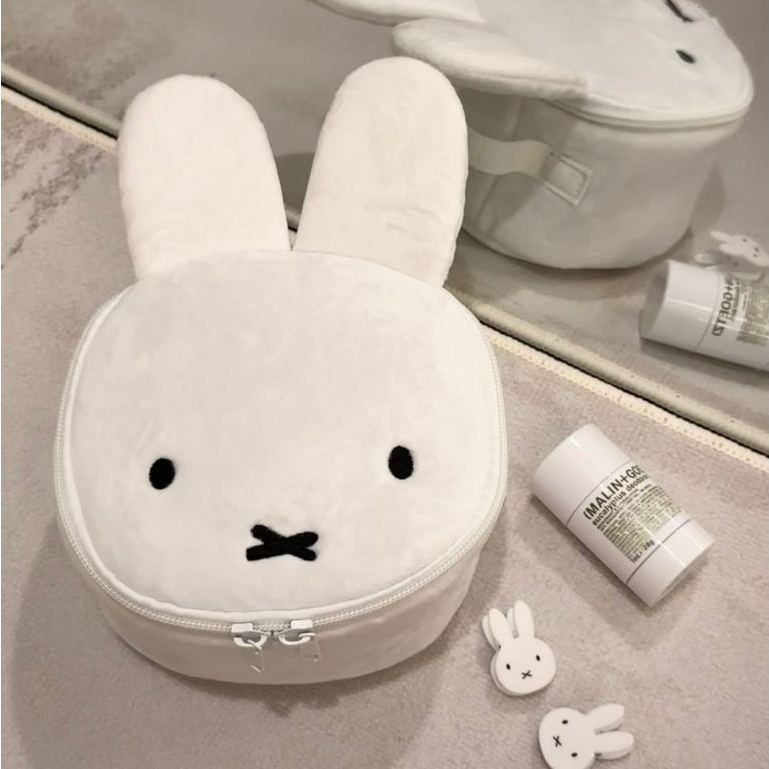 Ohaya Miffy miffy Bear Plush Cosmetic Bag Large Capacity Portable