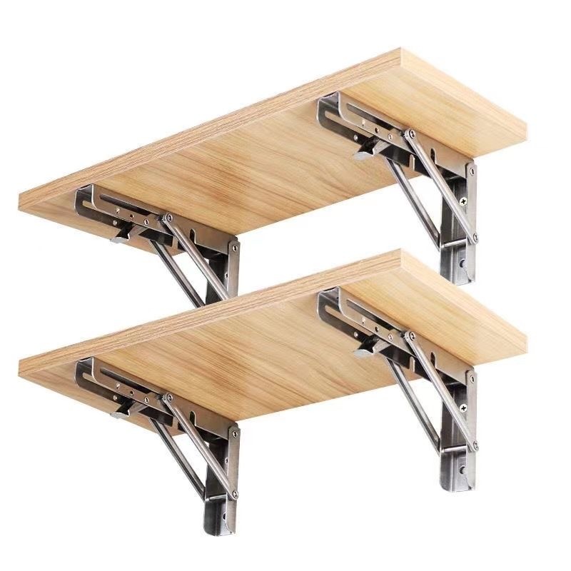 (2PCS) Ftype support Folding Angle Bracket Adjustable Wall Mounted
