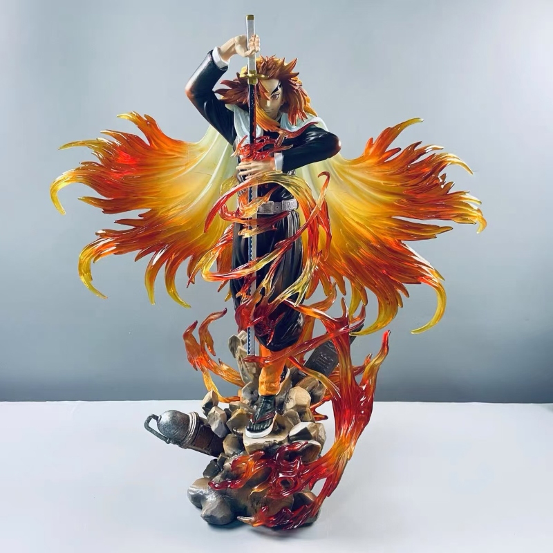Figura Busto Di Rengoku Kyoujurou In PVC – Statua Da Scrivania 16cm, Regalo Perfetto Per Fan Anime - 3