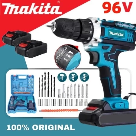 Makita 96V HP333D Cordless Electric Drill Impact Hammer 2X Battery ...