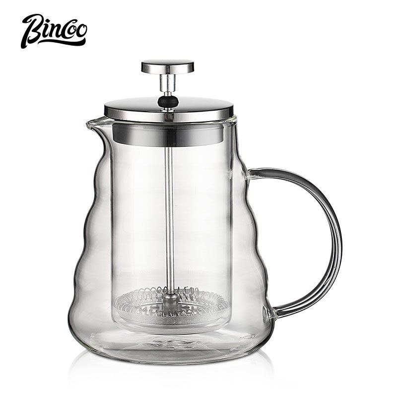 BINCOO Double French Press Coffee Pot Coffee Hand Brewer Home Brewing