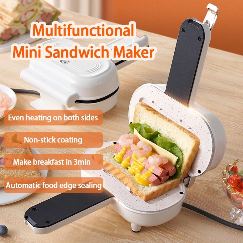Double-sided Sandwich Maker Non-stick Sandwich Baking Pan Waffle Maker  Toaster Hot Dog Maker Home Breakfast Maker