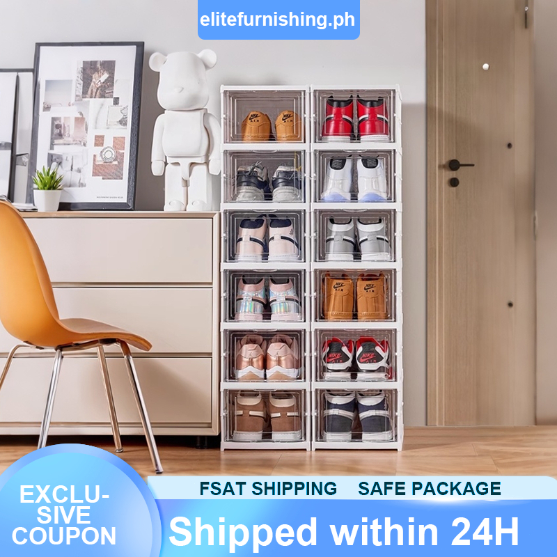 In Stock Shoe Organisers Plastic Shoes Rack High Heels Storage Rack ...
