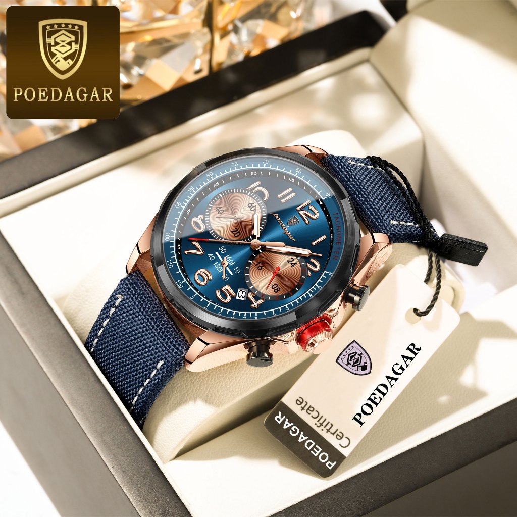 POEDAGAR Sport Watch For Men Waterproof Original Multifunctional New ...