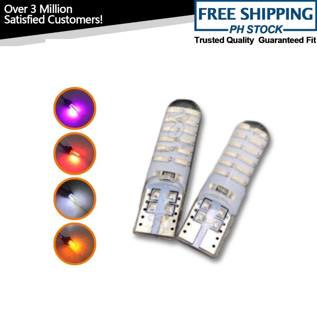 2 Pcs T10 Park Light 24 LED Peanut Bulb 5W Jelly 2029 Motorcycle ...