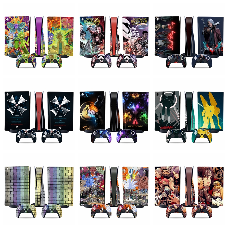 50 Colors Sony Playstation 5 Console Skin and PS5 Controller Skins Set ...