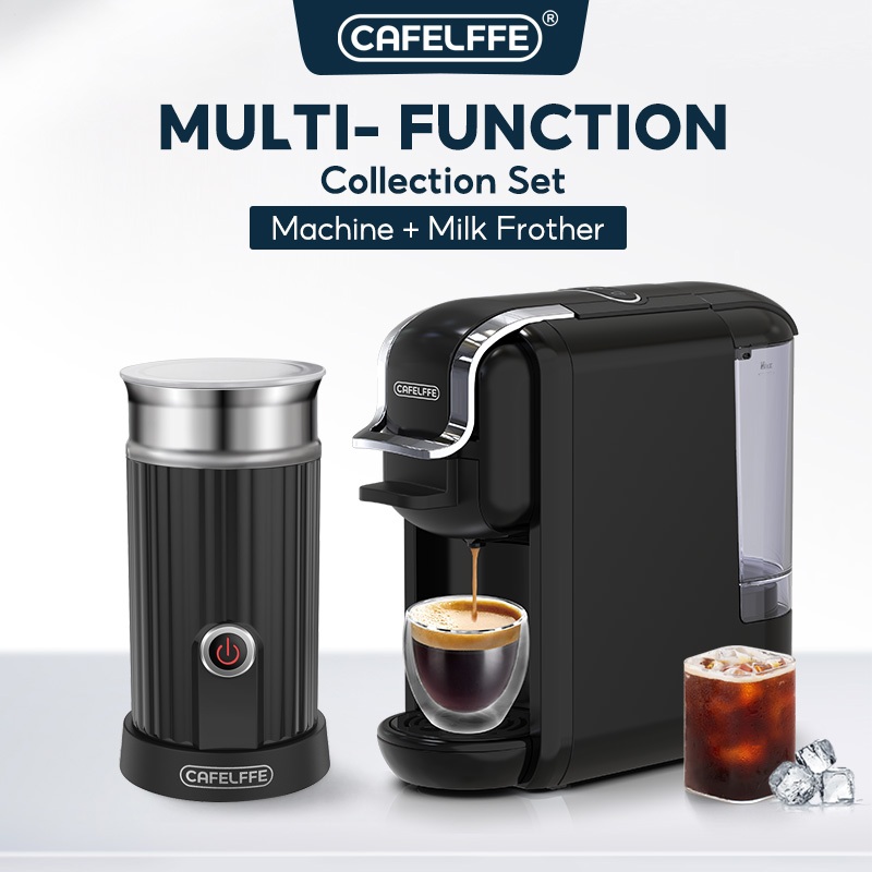 Cafelffe 4 In 1 Capsule Coffee Maker 19 Bar Espresso Machine