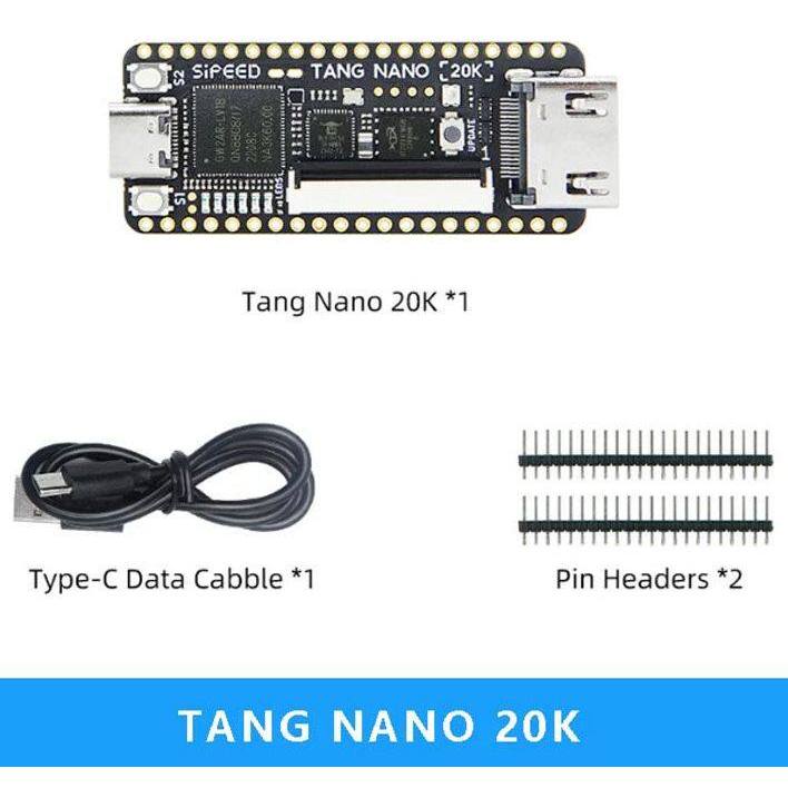 New Sipeed Tang Nano 20K FPGA Development Board 5.5 x2.3 cm lowlatency