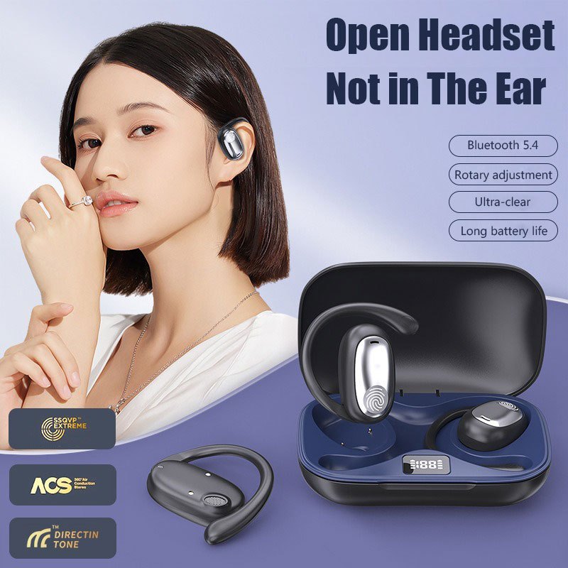 GT512 Wireless Earphones Ear Hanging Earbuds Bluetooth 5.4 Headphones ...