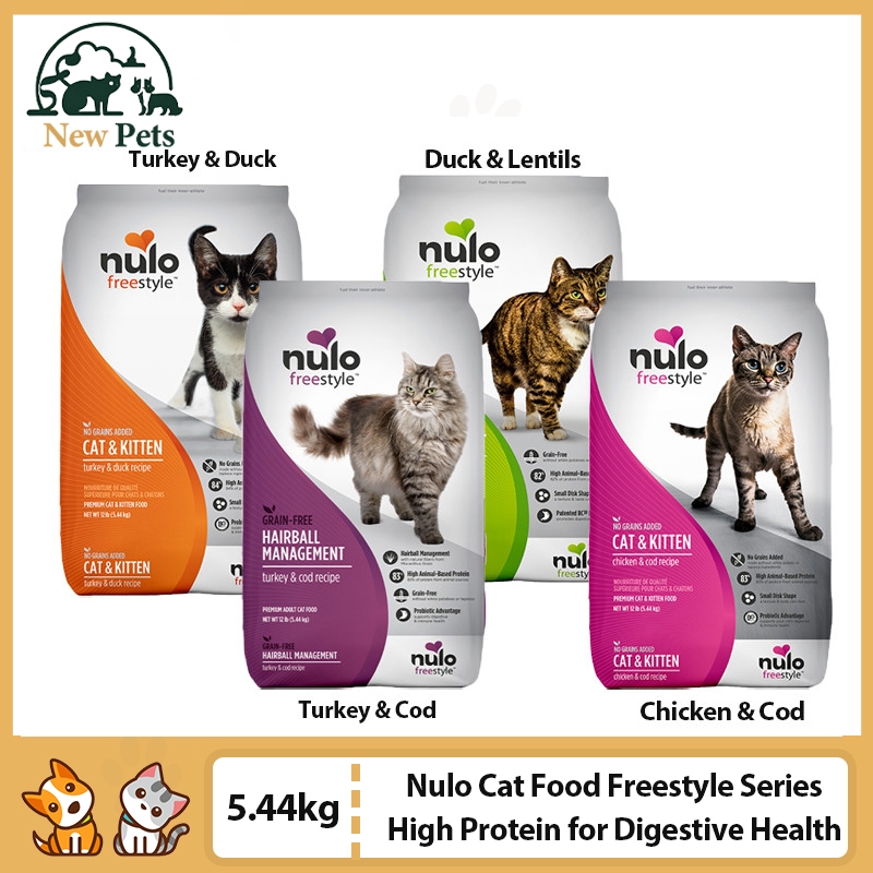 Nulo Cat Food Freestyle Series Grain Free Kibble Cat Food High Protein 