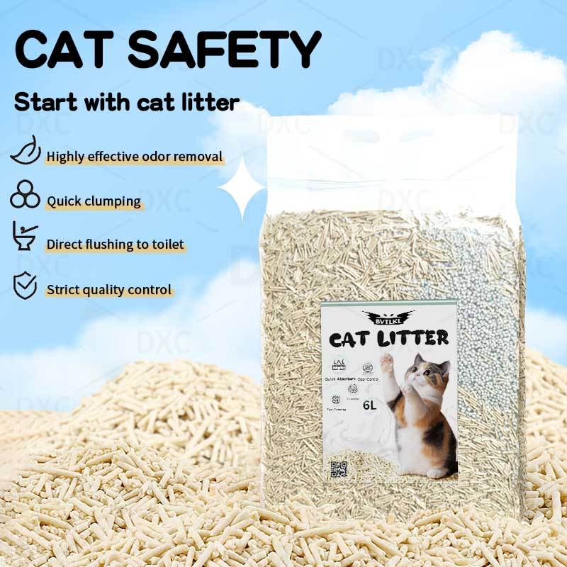 Cat Litter Food Grade Plant Tofu Residue Made Kitty Litter Toilet 6L