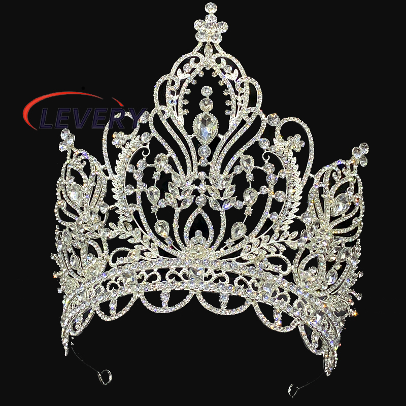 Levery Wedding Hair Accessories Beauty Pageant Headpiece Colorful ...