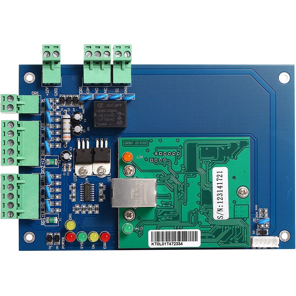 Professional Wiegand 26-40 Bit TCP IP Network Access Control Board with ...
