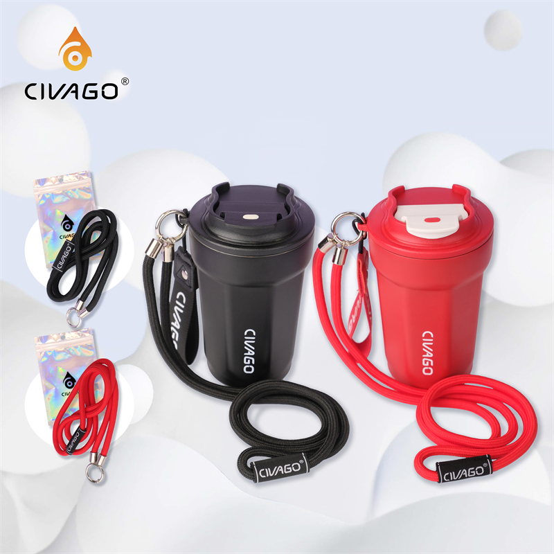 CIVAGO Crossbody kettle thermos cup strap rope thick rope ...