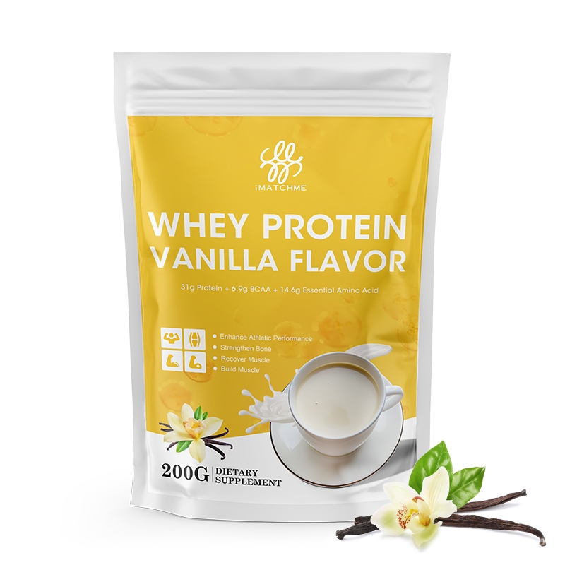 iMATCHME WHEY PROTEIN Powder Vanilla Flavor Improves Athletic