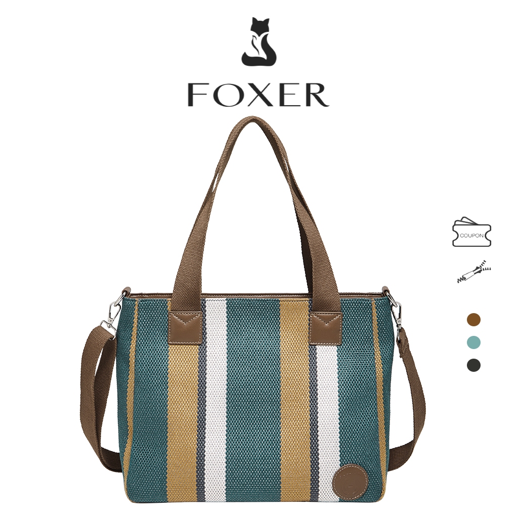 FOXER New Fashion Stripe Bag Large Capacity Multifunction Shoulder ...