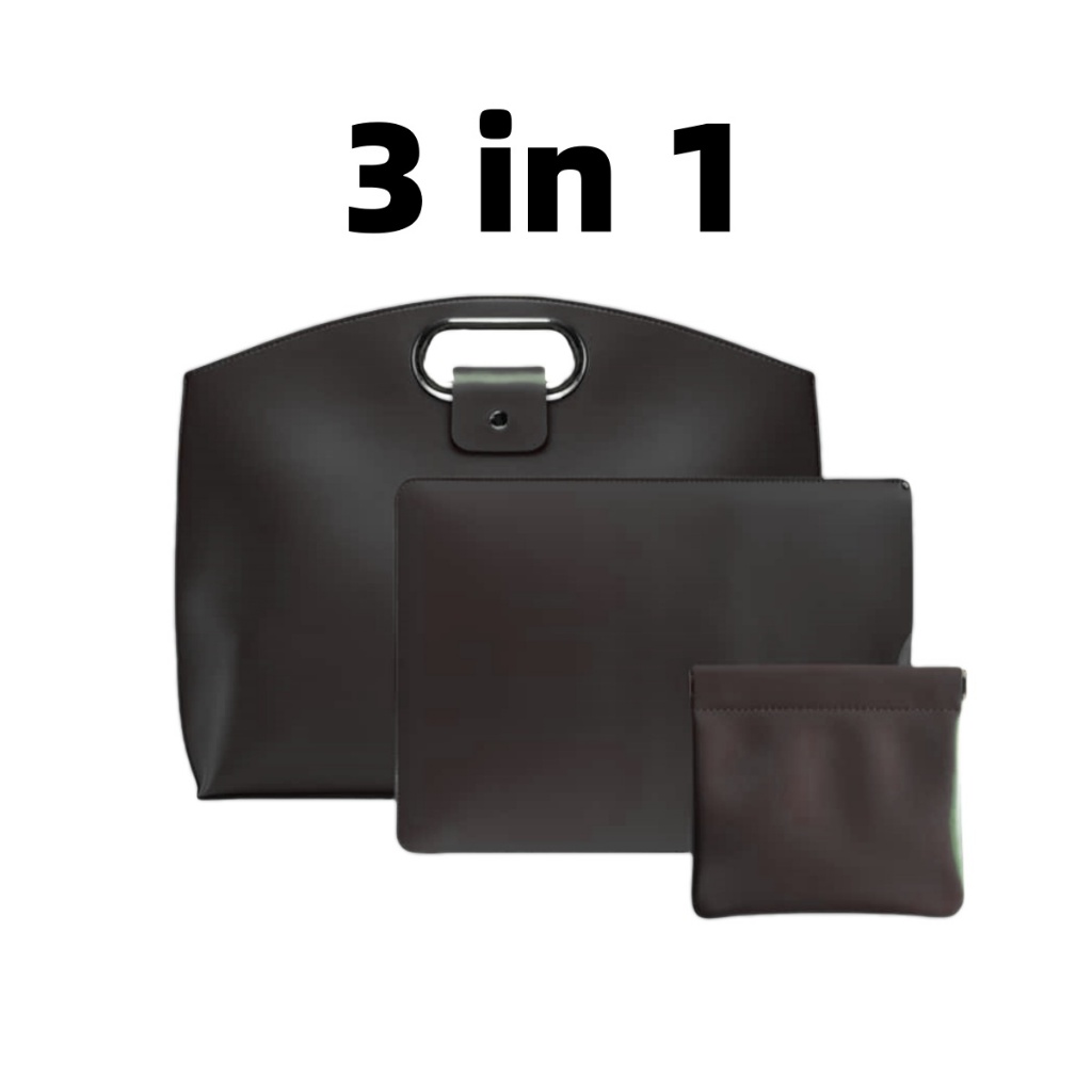 TTSM Clutch Bag for Men Leather PU Tote Bag Plain Stylish ...