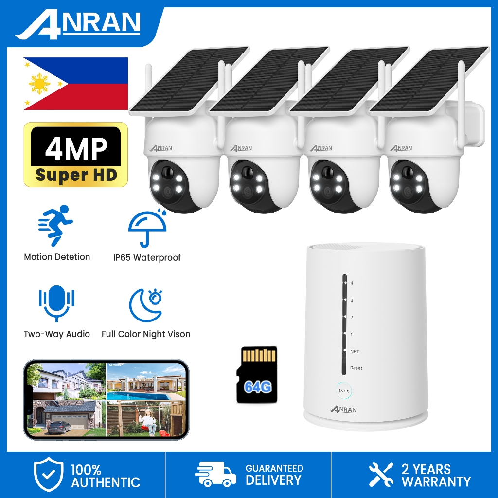 Wireless Security Camera Outdoor TOGUARD SC43 2K/4MP Solar