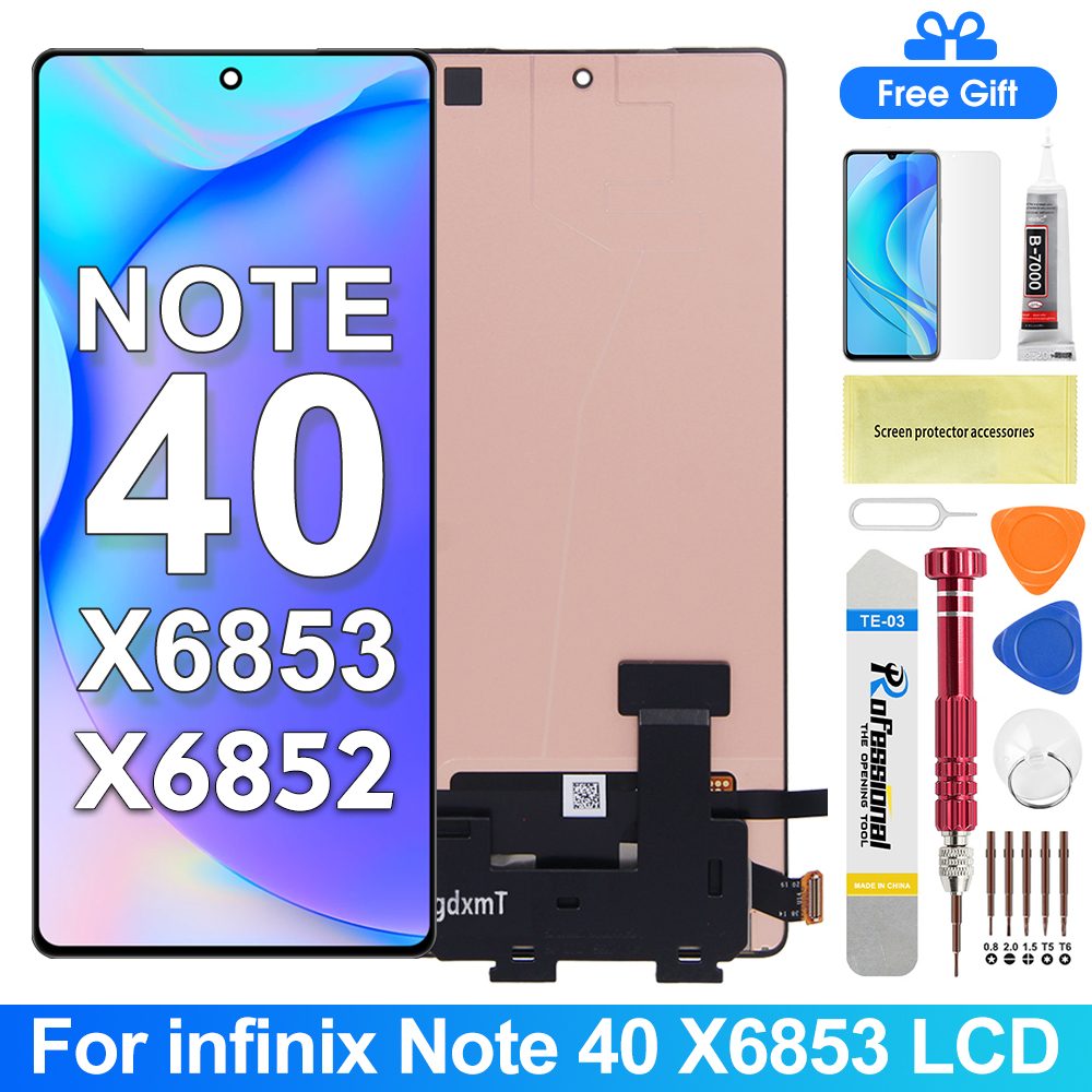 For Infinix Note 40 4G 5G LCD X6853 X6852 Display Touch Screen ...