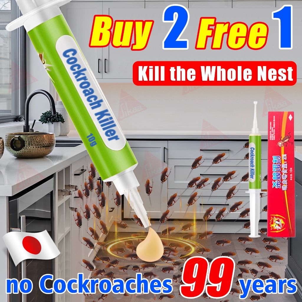 【Buy 2 free 1】 Japan Cockroach Gel Bait Repellent Roach Poison killer