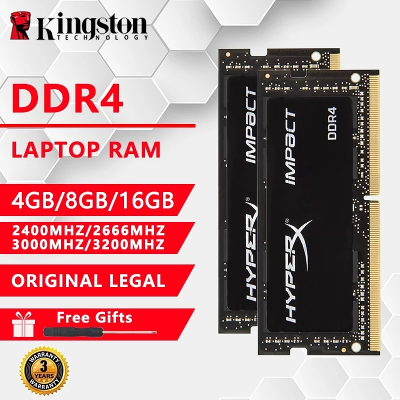 Kingston Hyperx Laptop Memory RAM DDR4 2133MHz 2400Mhz 2666Mhz 3200Mhz ...