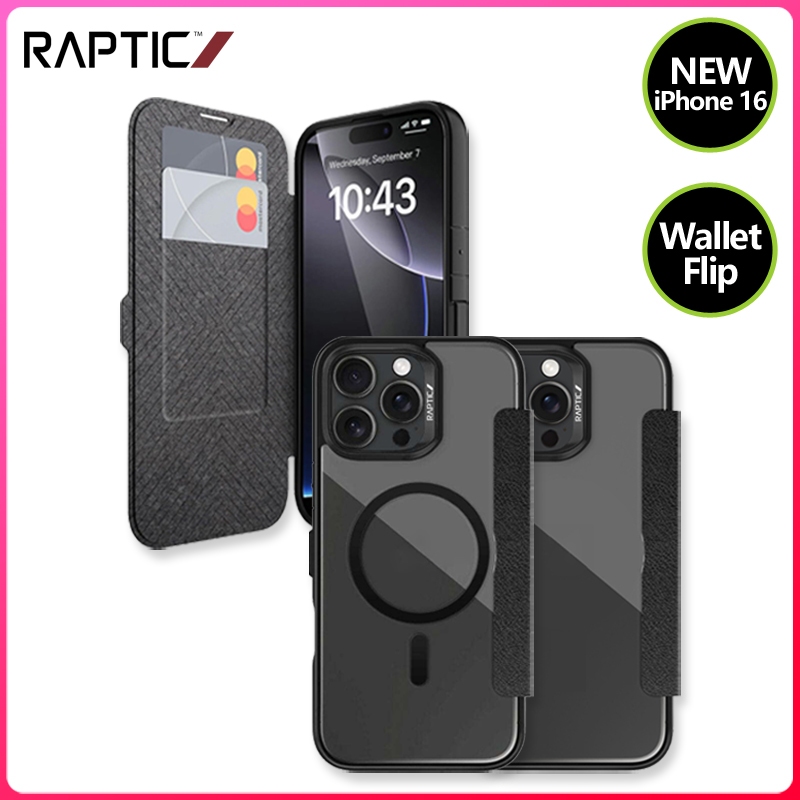 Raptic Urban Folio Wallet Case Para Iphone 16 Pro Max, Con 2