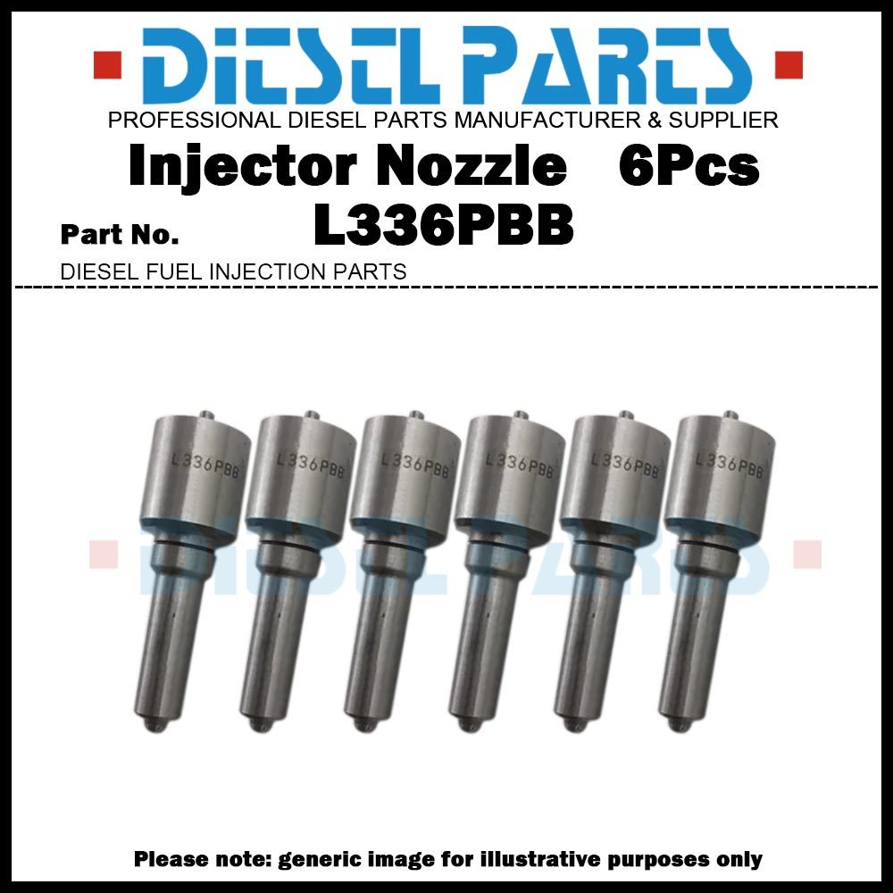 6Pcs Diesel Fuel Injector Nozzle Tips L336PBB for HOWO A7 D12 420HP ...