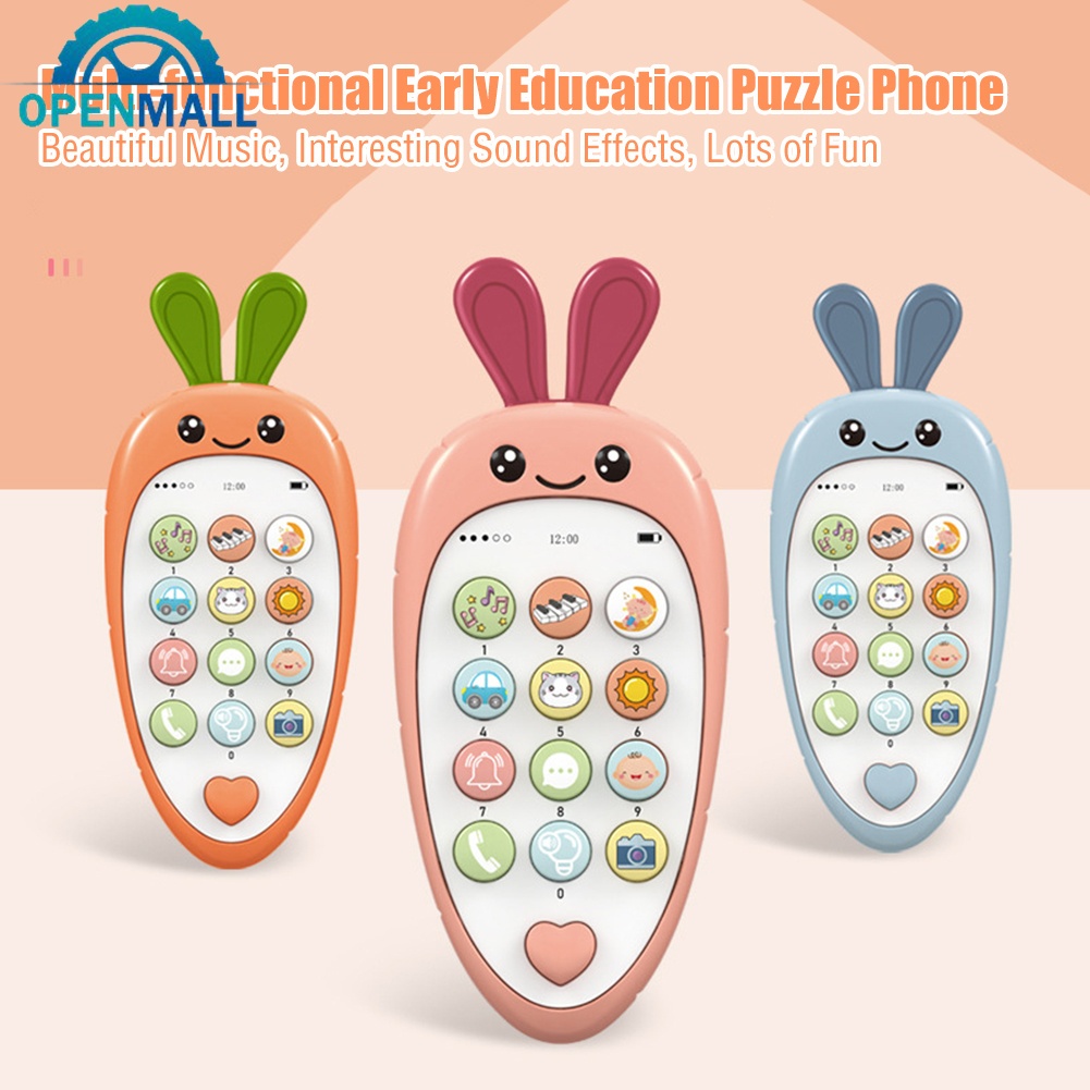 OM Simulated Biting Mobile Phone Intelligent Early Education Cartoon ...