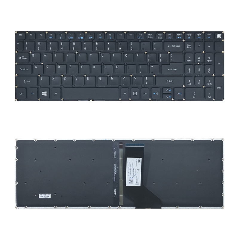Repose-main Avec Clavier Pour Acer Aspire A315-33 - Noir, US International - Pièce D'origine