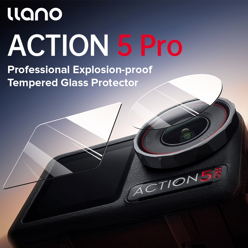 Llano Camera Screen Protector for DJI Action 5 Pro 3Pro Accessories ...