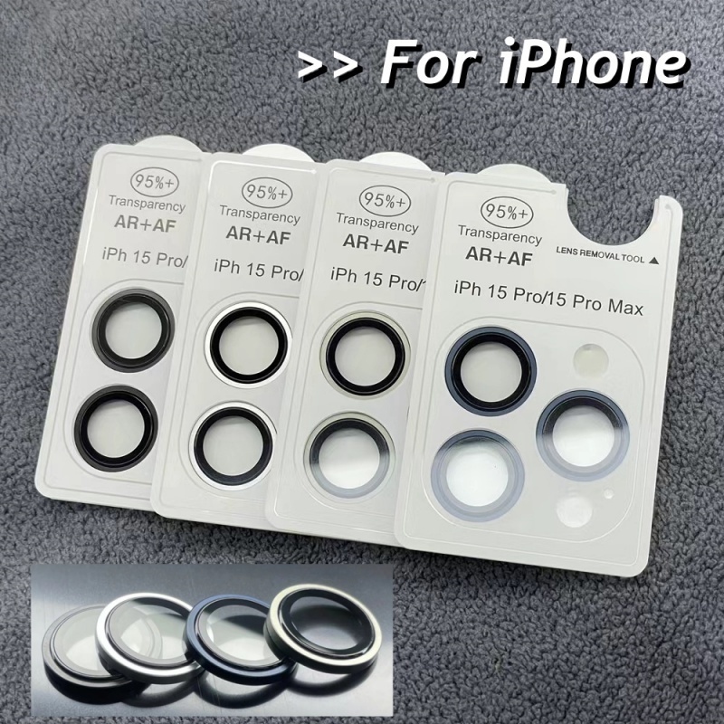 Metal Ring Camera Lens Protector For iPhone 16 15 14 13 12 11 Pro Max ...