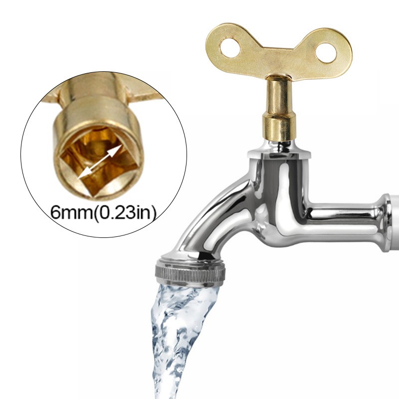 2pcs Kitchen Faucet Keys For Ventilation Air Bathroom Retro Radiator