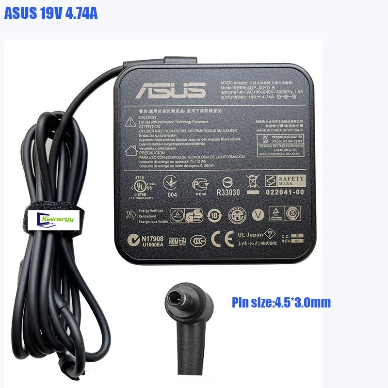 Caricatore da 90 W Compatibile con Asus Vivobook 14 15 16 M3401QA M1502IA M1503Q M1603QA M1603Q M1402 M1402IA M1403 M1403QA M1502QA M1502YA M1503 M1603 M1702QA M1703QA M3401 Computer