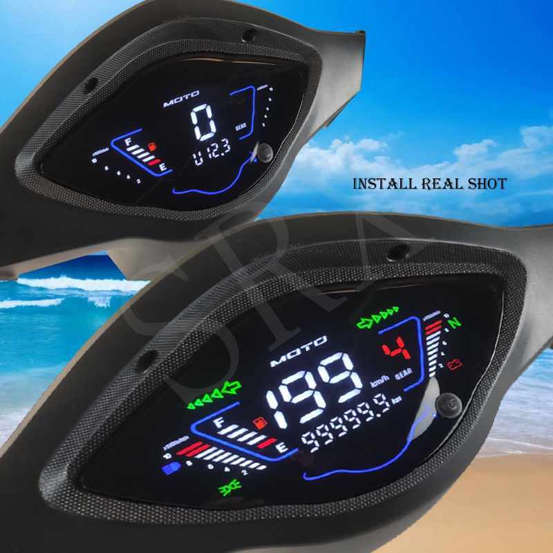 Honda Wave 100 100r 110r Meter Digital Full Led Speedometer Digital ...